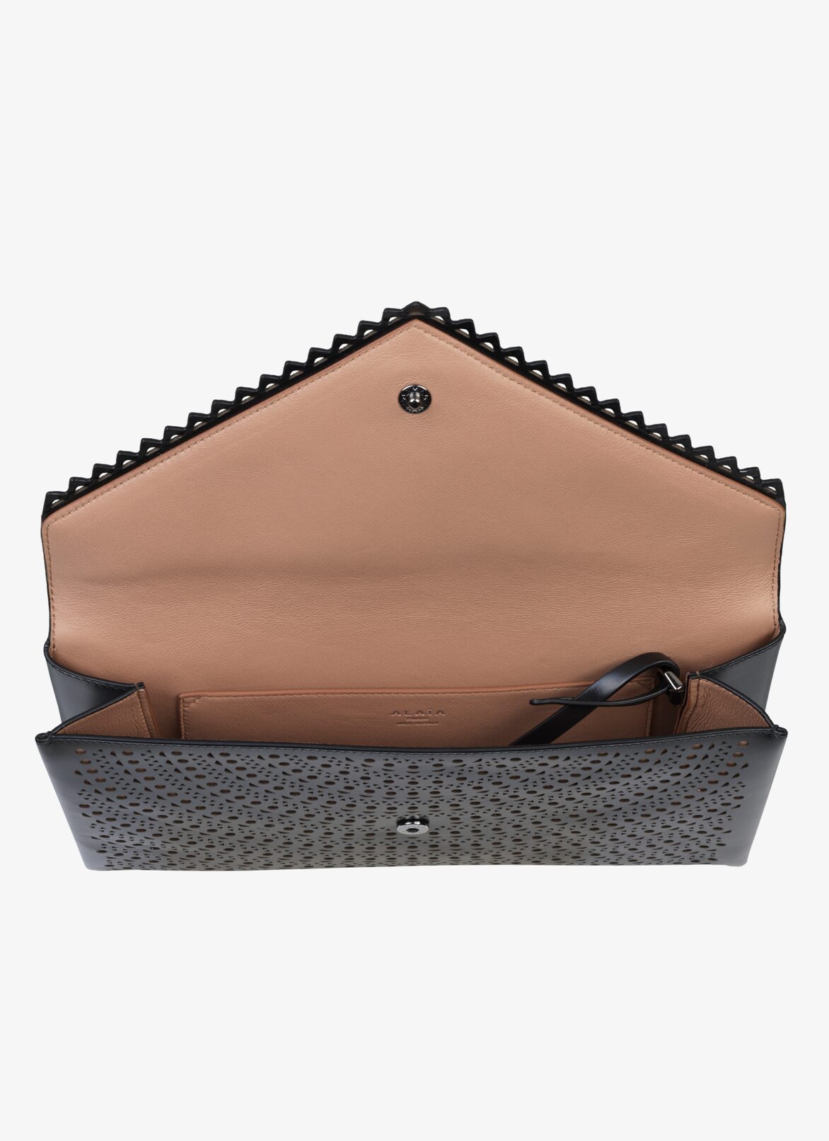OUM 26 CLUTCH  ALAÏA BLACK/SAND OUM 26 CLUTCH